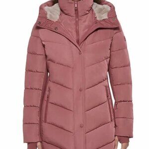 ANDREW MARC Terra Rose Thick Insulated Hooded Cold Weather Zip Puffer Jacket XL